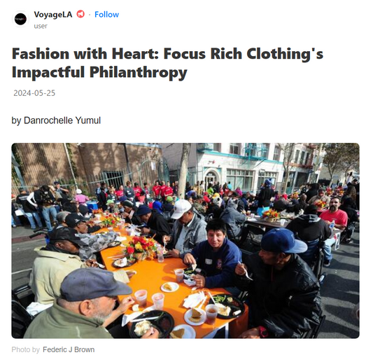 Focus Rich Clothing Featured in Newsweek for Philanthropy with Purpose