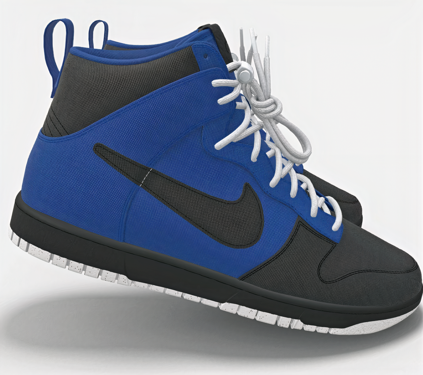 NIKE x FOCUS RICH EXCLUSIVE "AIR FOCUS" DUNKS (BLUE / BLACK)